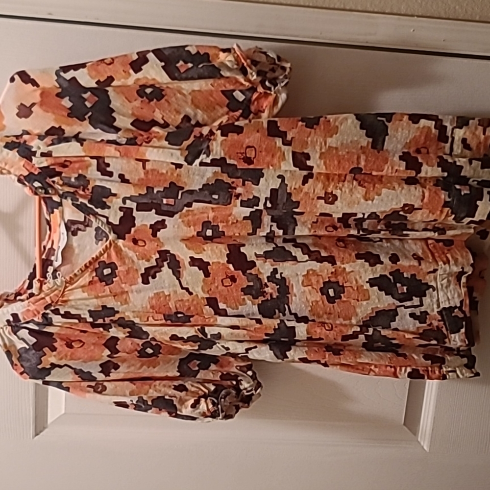 Sonoma Blouse, Peach tones, XL